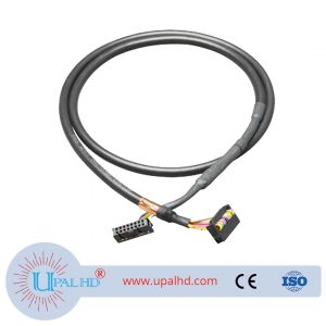 16-pin prefabricated round cable, shielded, 16-pin, 2 m