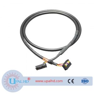 16-pin prefabricated round cable, shielded, 16-pin, 2.5 m