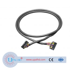 16-pin prefabricated round cable, unshielded, 16-pin, 5 m