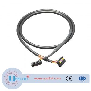 16-pin prefabricated round cable, shielded, 16-pin, 2.5 m
