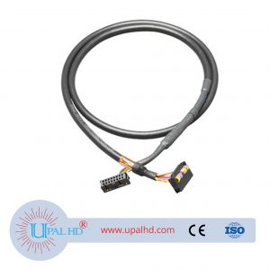 16-pin prefabricated round cable, shielded, 16-pin, 4 m