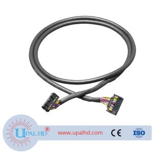 16-pin prefabricated round cable, unshielded, 16-pin, 10 m