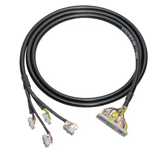 50-pin circular cable with 4 x 16-pin and 1x50-pin IDC connectors, L=1.5m