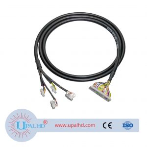 50-pin circular cable with 4 x 16-pin and 1x50-pin IDC connectors, L=8.0m