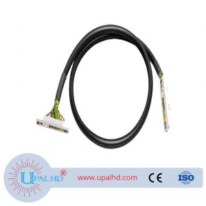 50-pin prefabricated round cable, unshielded, 50-pin, 1 m