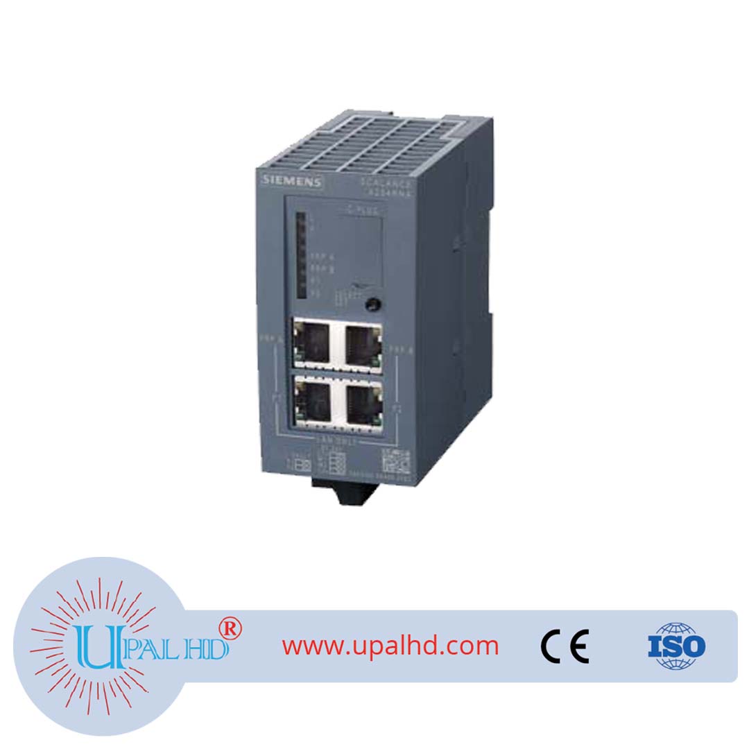 SCALANCE X204RNA; redundant network access; 4 x 100 Mbit/s RJ45 ports; LED diagnostics; error signaling contact with set button; redundant power supply