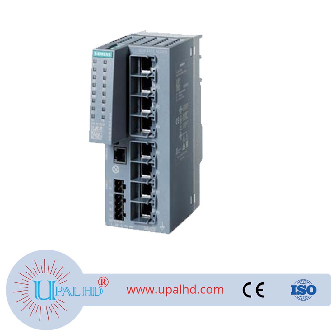 SCALANCE XC208G(E/IP) Managed Layer 2 IE switch; IEC 62443-4 -2 certification; 8x 10/100/1000 Mbit/s RJ45 ports 1X console port; diagnostic LEDs;