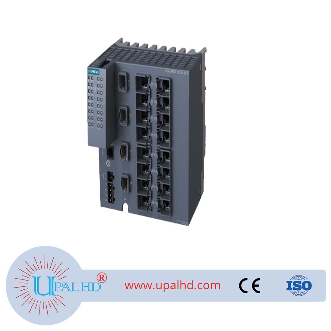 SCALANCE XC216-4C G(E/IP) Manageable Layer 2 IE switch; IEC 62 443-4-2 certified; full bit; 12x 10/100/1000 Mbit/s RJ45 ports 4x 1000 Mbit/s combo