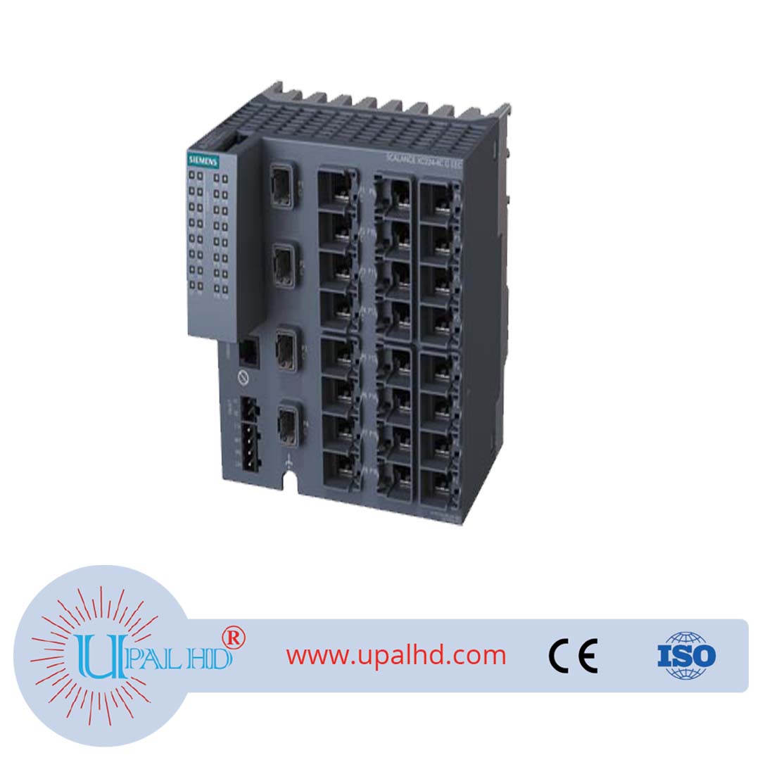 SCALANCE XC224-4C G EEC Manageability level 2 IE switch; IEC 6244 3-4-2 certified; full bit; 20x 10/100/1000 Mbit/s RJ45 ports 4x 1000 Mbit/s combo por