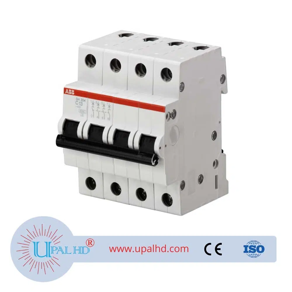 ABB miniature circuit breaker 380V three-phase four-wire air switch open micro-break  SH204-D1; 10104094