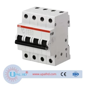 ABB miniature circuit breaker 380V three-phase four-wire air switch open micro-break SH204-D63; 10104095