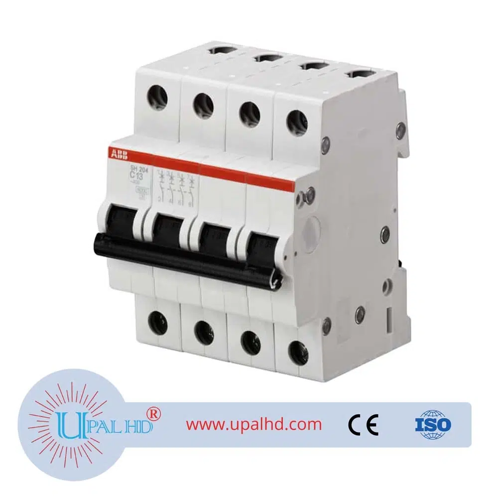 ABB miniature circuit breaker 380V three-phase four-wire air switch open micro-break SH204-D1; 10104093
