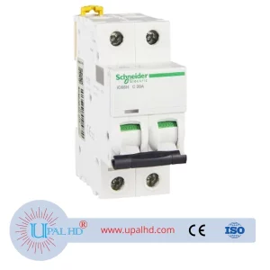 Regular Schneider circuit breaker iC65H miniature circuit breaker, C curve, 2P, 20A A9F28220