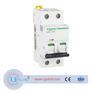 Regular Schneider iC65H-C50A circuit breaker iC65H miniature circuit breaker, C curve, 2P, 50A A9F28250